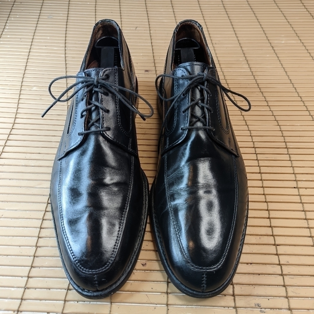 Allen Edmonds "Montgomery" Black Leather Split Toe Oxfords Dress Shoes Size 10D